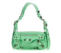 Women's Le Cagole Sling Xs Shoulder Bag Green Lamb