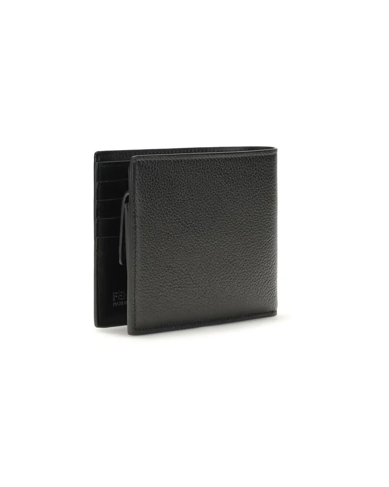 Fendi Calf Leather Wallet — Black Black