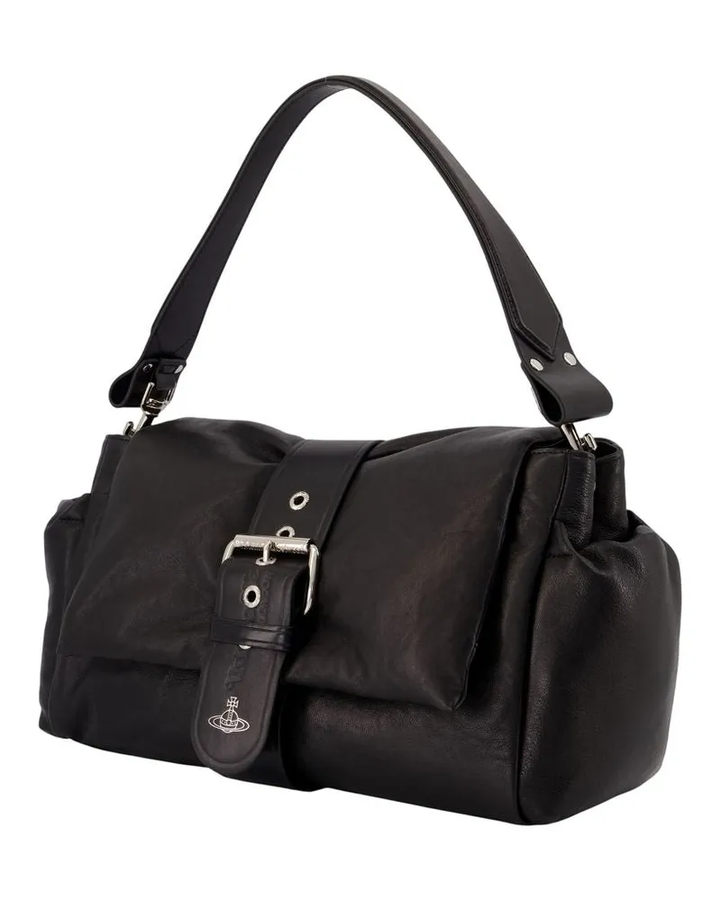 Vivienne Westwood Women's Hazel Treasure Xl Purse -  Leather Black Calfskin Bags Handbags-Purses Black
