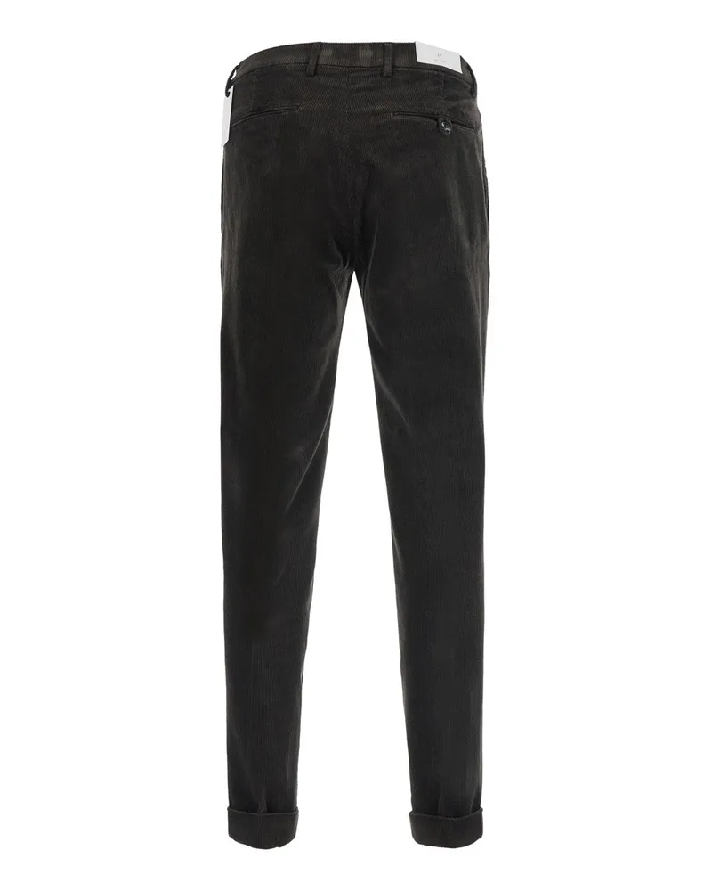 MICHAEL COAL Tech Fabric Cotton Trousers — Brown Brown