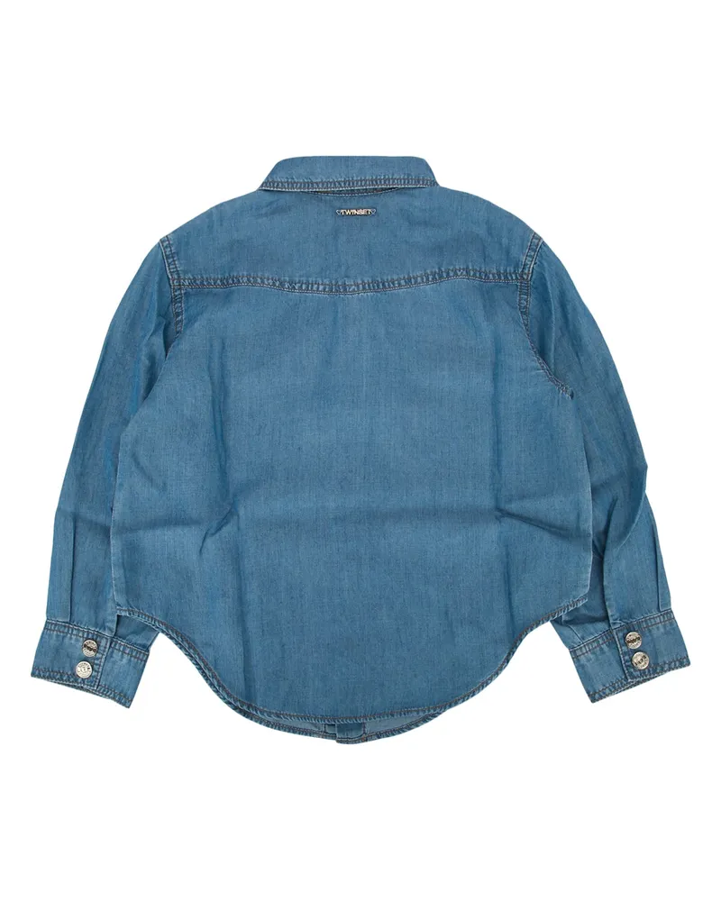 Twin-Set Denim Shirt — Blue Blue
