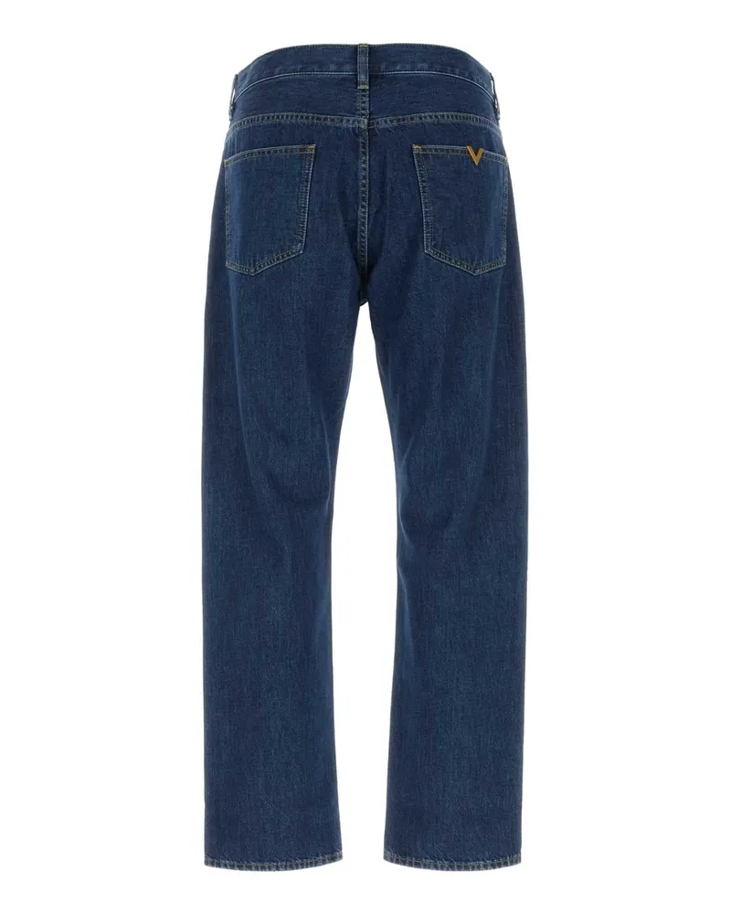 Valentino Garavani Men's Denim Jeans Mediumbluedenim Blue