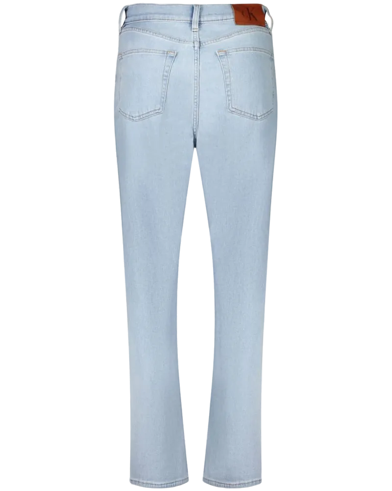 Calvin Klein High-Waisted Mom Jeans — Blue Blue