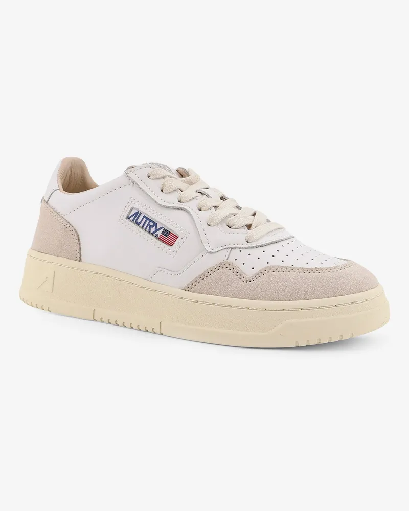 AUTRY Women's Sneakers Medalist Low White Leather Trainers White