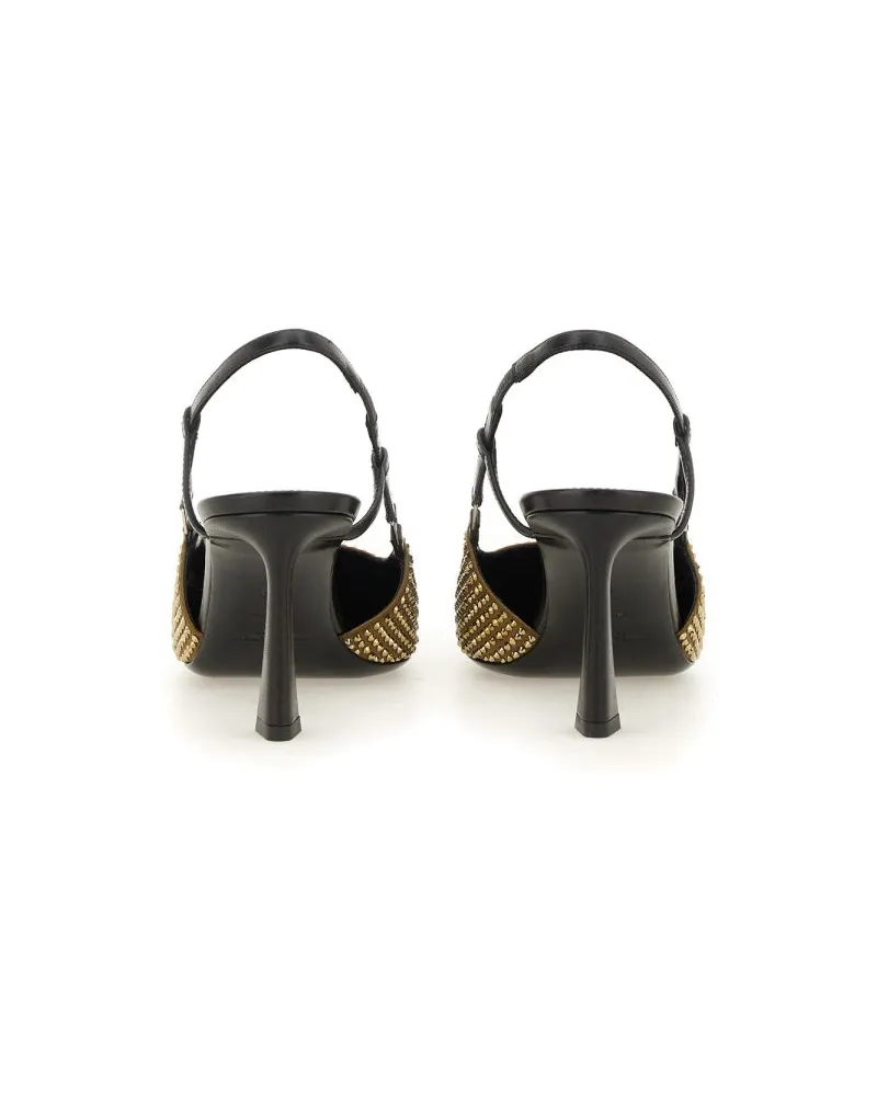 Saint Laurent Stone Pump — Black Black