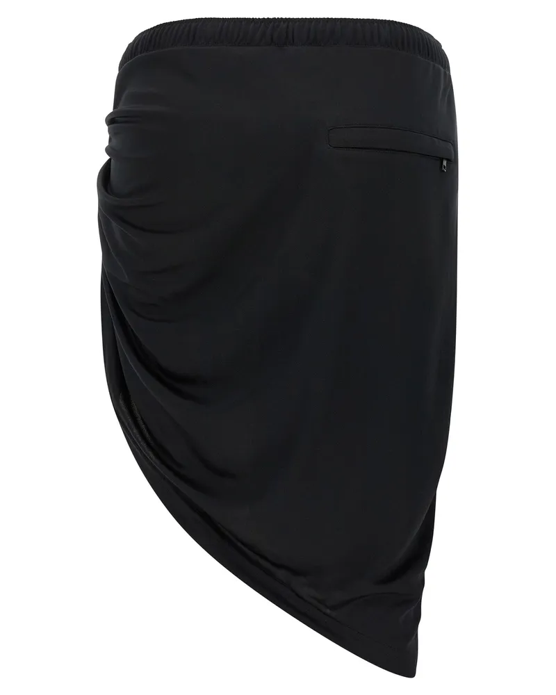 Courrèges Women's Black Polyester Long Skirt Black