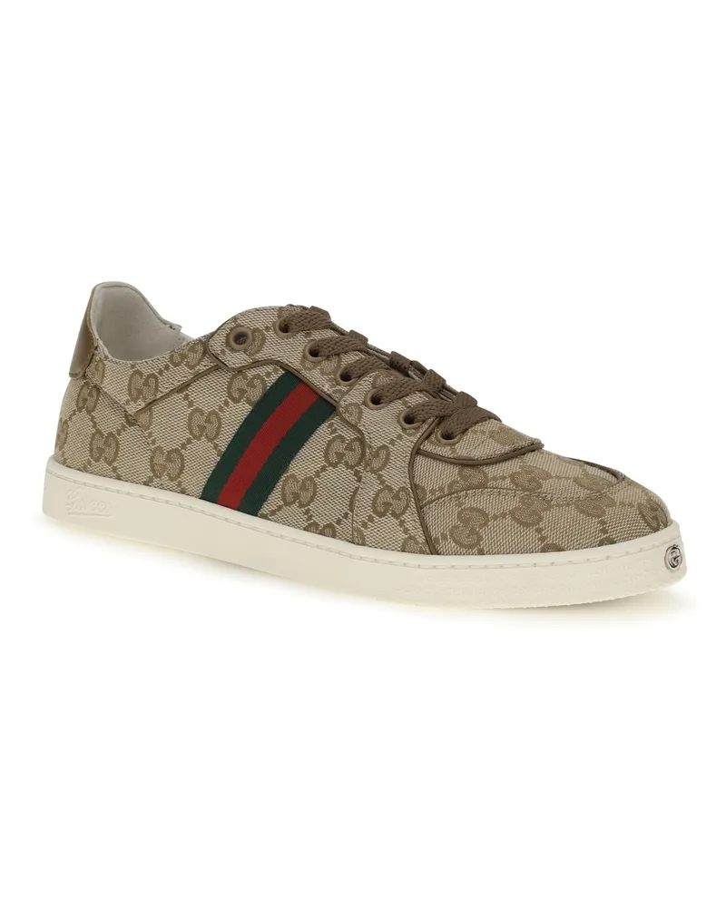Gucci Women's Stretch Sneakers Vint.sand-Cashew-Vrv Vint.sand/cashew/vrv Beige