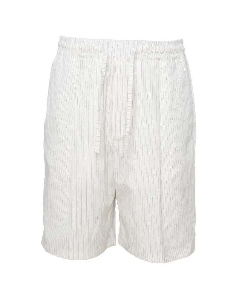 Low Brand Men Shorts White Cotton White