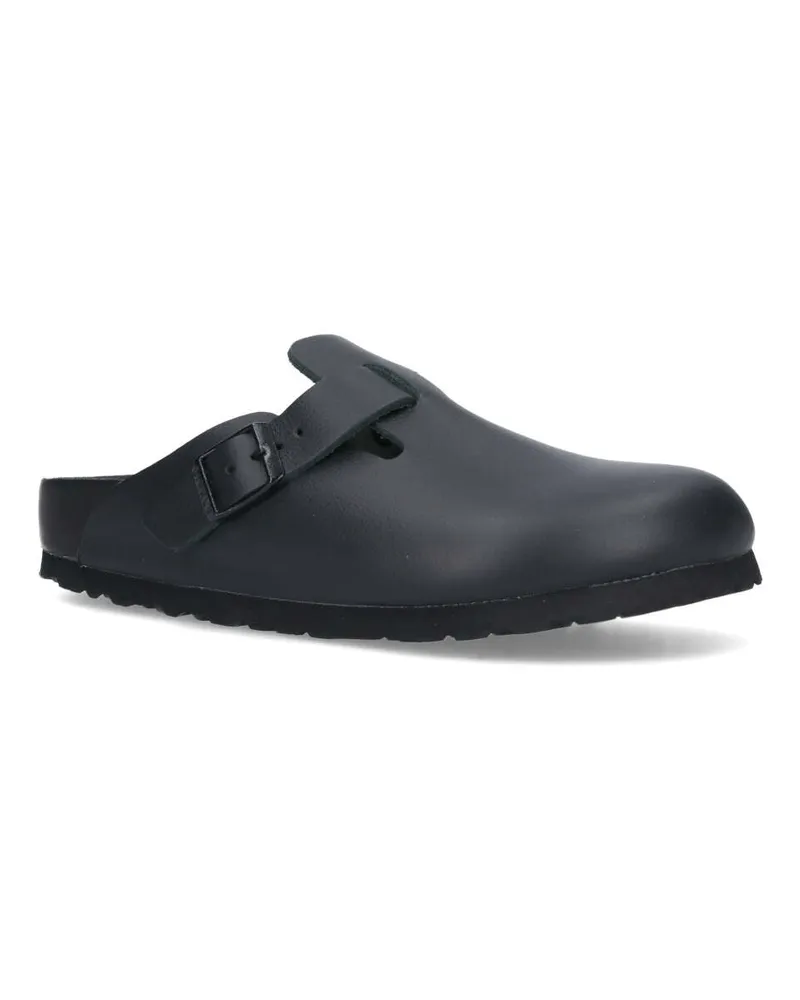 Birkenstock Unisex Sandals Black Leather Black