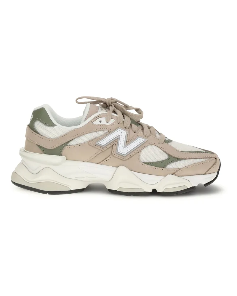 New Balance Mesh and Suede Sneaker — Gray Gray