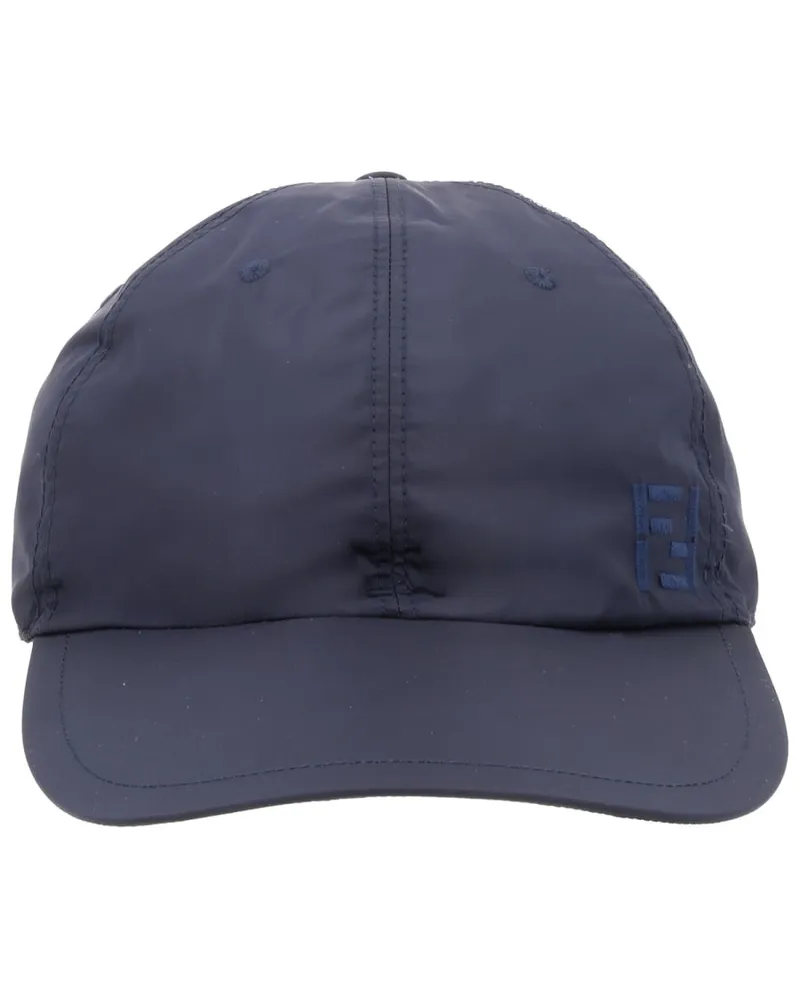 Fendi FXQ230_AWTOF1WWO Logo-Detailed Baseball Cap — Blue Blue