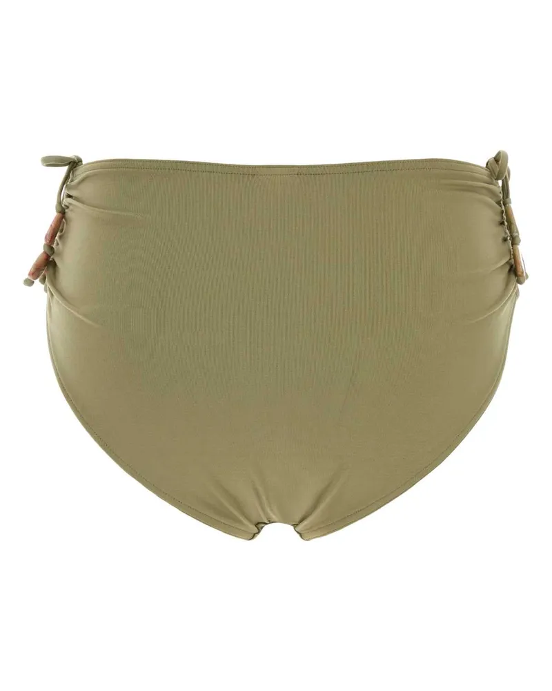 Eres Women's Sage Green Stretch Nylon Christie Bikini Bottom Alligator Exterior: Elastane Costumi Da Bagno Swimwear Green