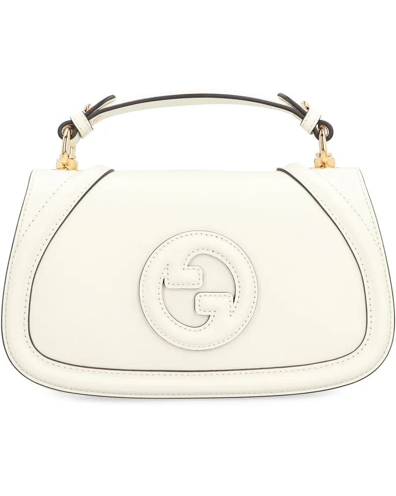 Gucci Women's Handbag Blondie Leather Dusty White Calf Handbags Hand Bags White