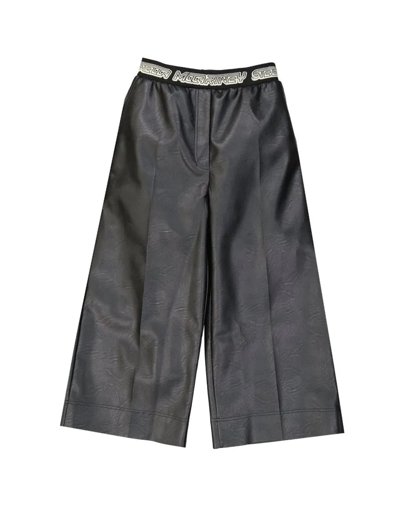 Stella McCartney Viscose Wide-Leg Trousers — Black Black