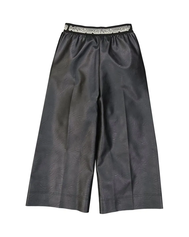 Stella McCartney Women's Black Leather Pants Black