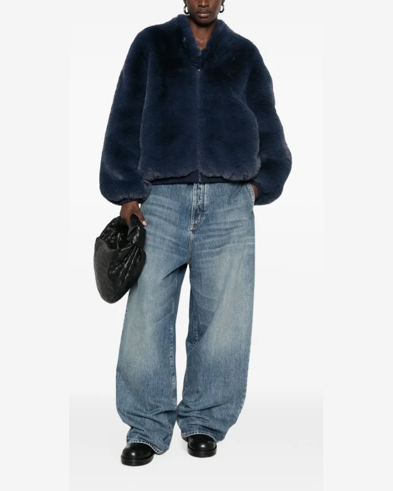 032c Faux-Fur Jacket — Navy Navy