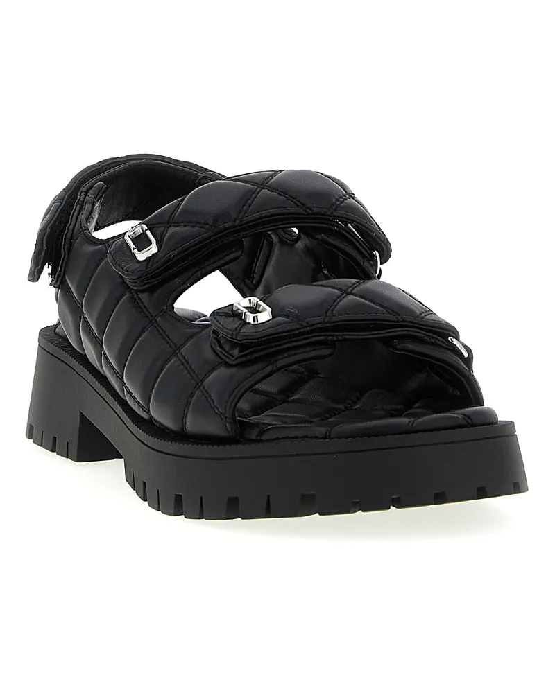 Marc Jacobs Women's Black Lamb Leather Mid Heel Pumps Black
