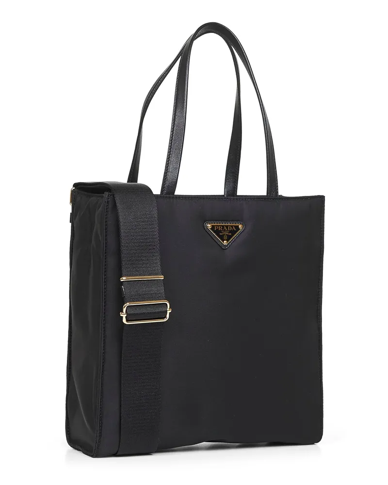 Prada Women's Shoulder Bag Black Recycled Polyamide Black