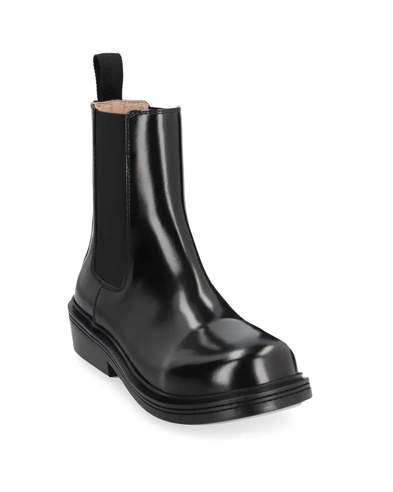 Bottega Veneta Women's Black Calfskin Ankle Boots Black