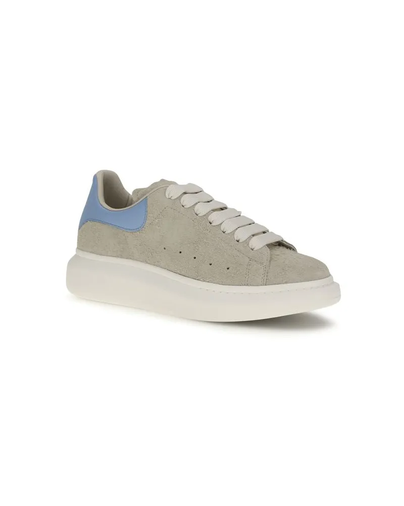 Alexander McQueen Men's Beige Calf Leather Bos Taurus Chunky Sneakers Beige