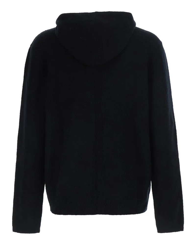 Rick Owens Men's Hooded Sweatshirt Black Cotton Sweatshirts Sweater Black