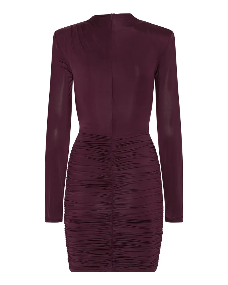 ROTATE Birger Christensen Women's Mini Dress Winetasting Shell: Viscose Evening Suits Purple