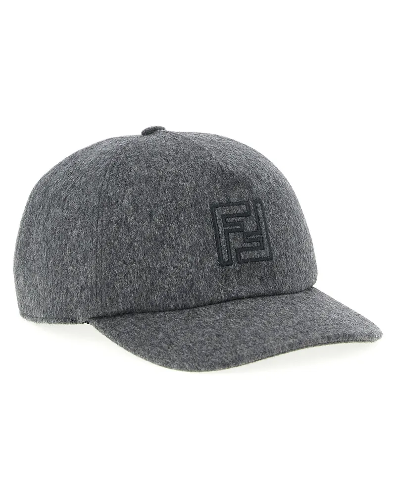 Fendi Wool and Cashmere Mélange Beanie — Gray Gray