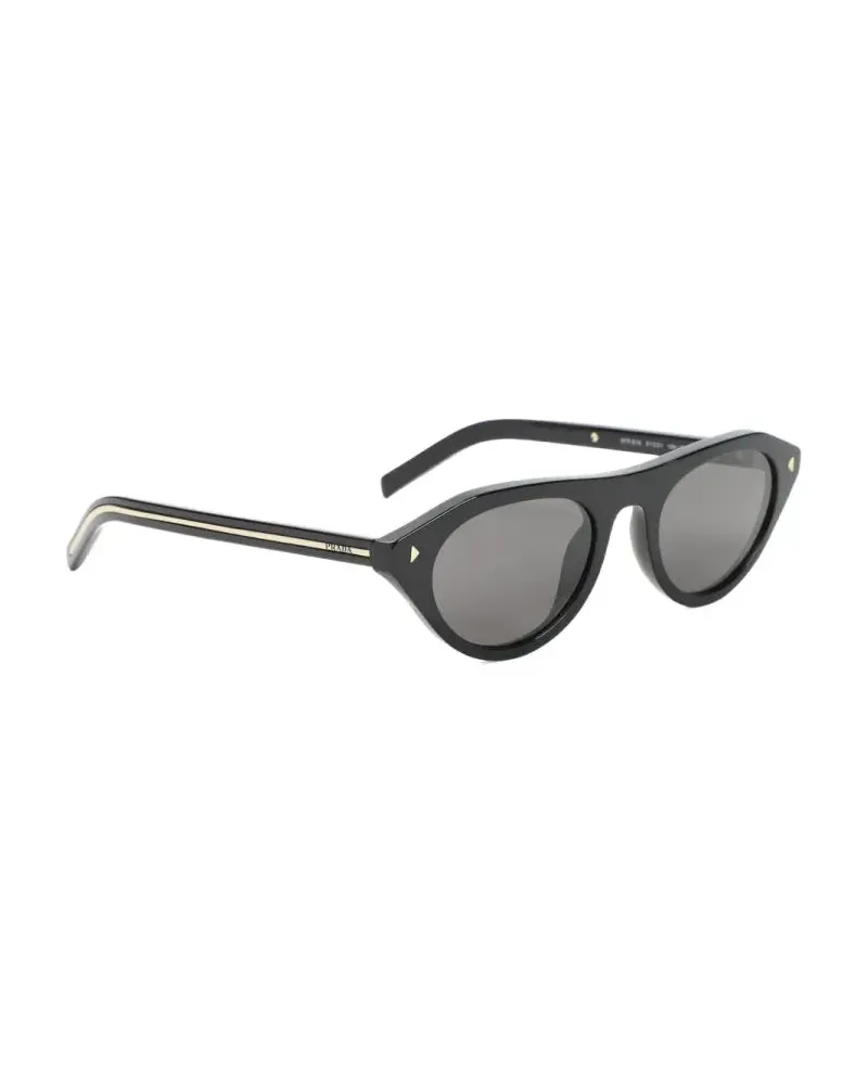 Prada 0PRB15S Cat-Eye Sunglasses — Black Black
