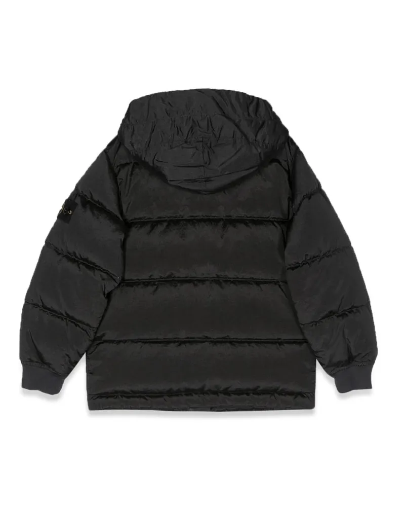 Stone Island Eiderdown-Filled Blouson Down Jacket — Gray Gray