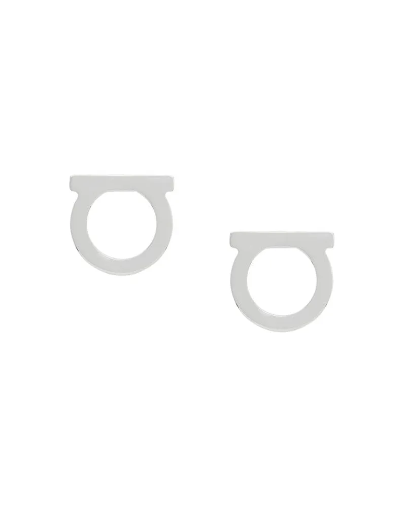 Ferragamo Gancio Earrings — Silver Silver