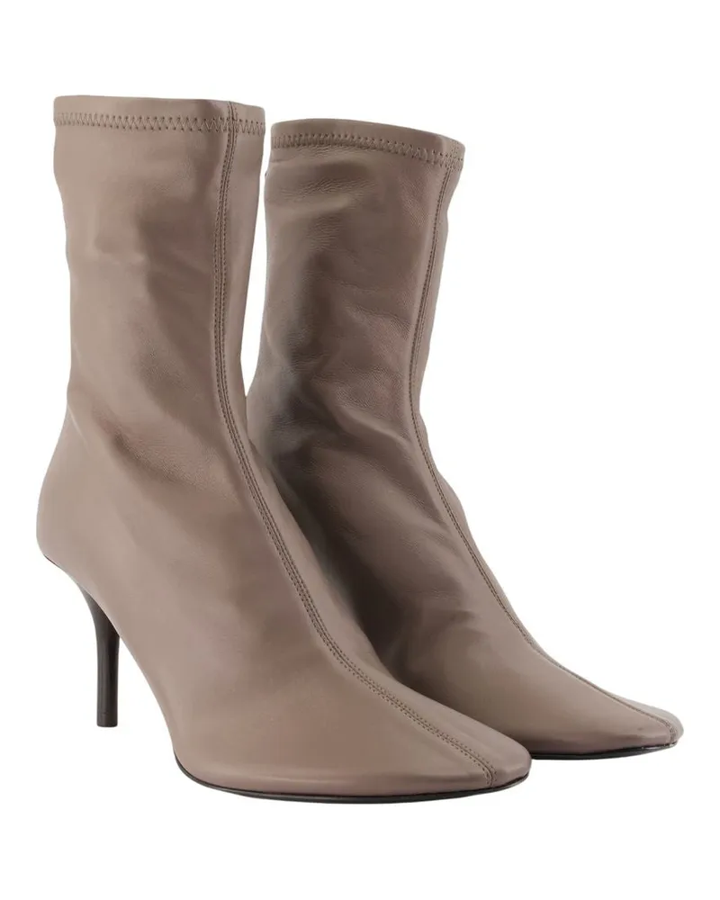 Acne Studios Lambskin Heel Ankle Boot — Beige 