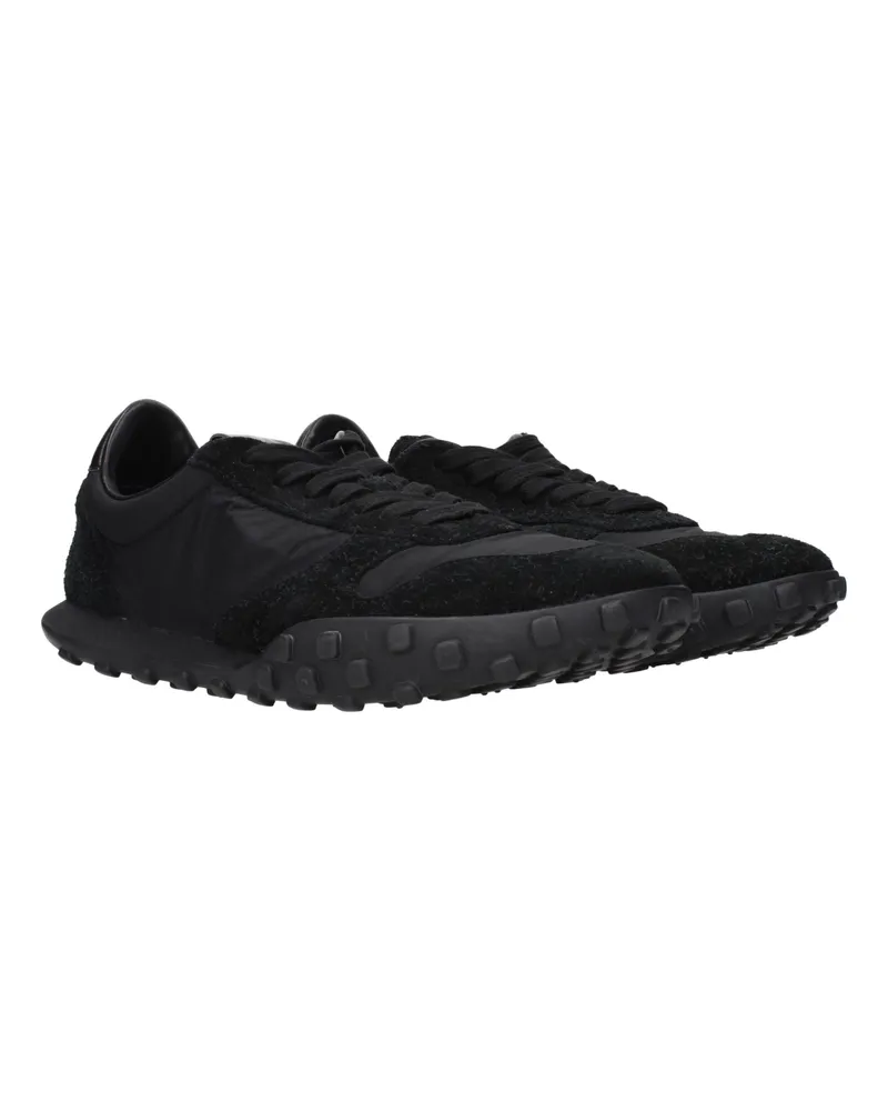 Jil Sander Fabric Mix Sneakers — Black Black