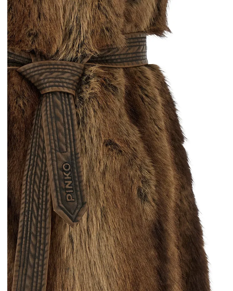 Pinko Galearis Vest — Brown Brown