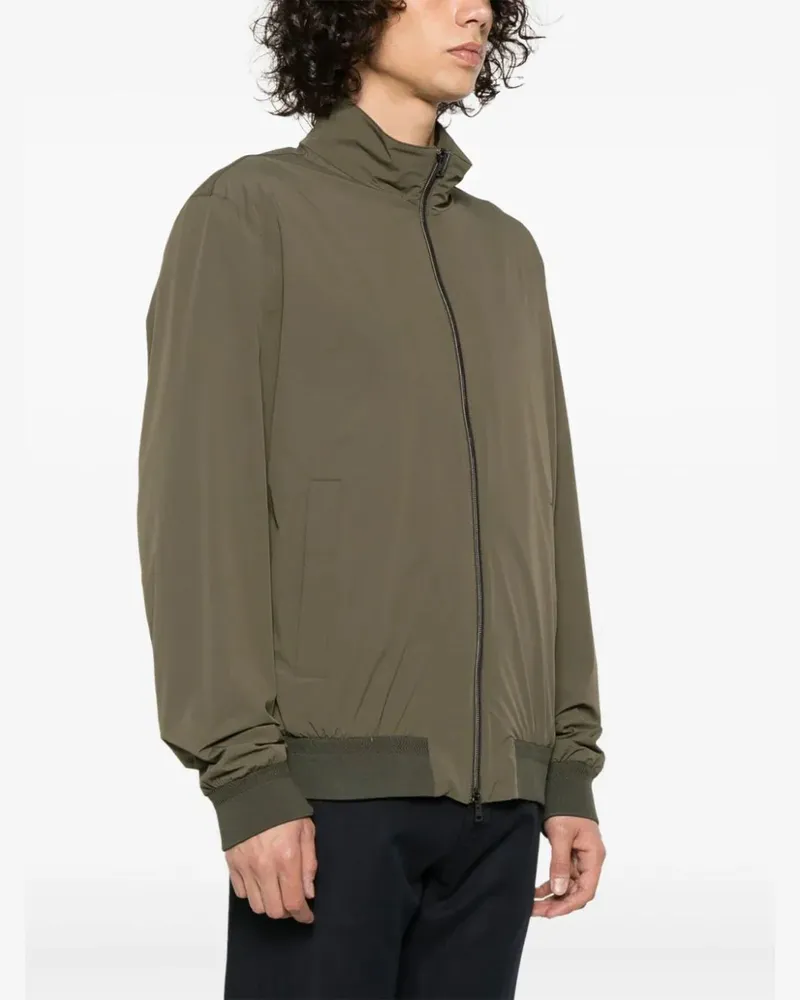 Herno Women's Taffeta Bomber Jacket Ss24 M Olive