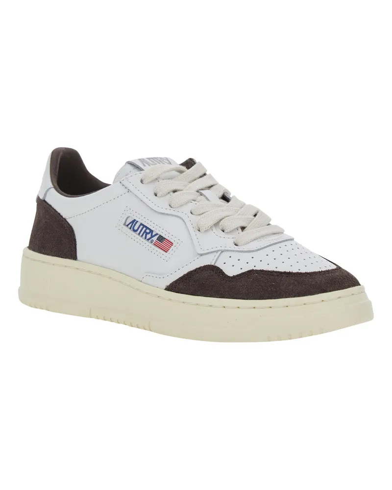 AUTRY Women's Low Top Sneakers Medalist White Suede Trainers White