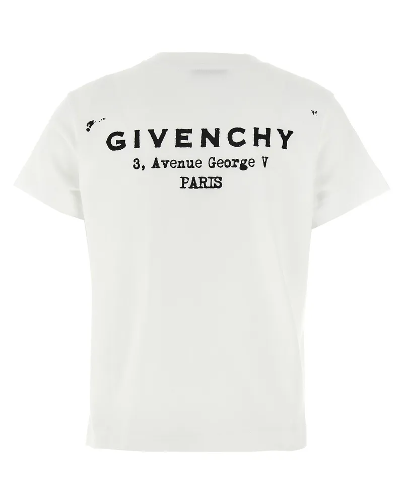 Givenchy Women's Bicolor Cotton T-Shirt White