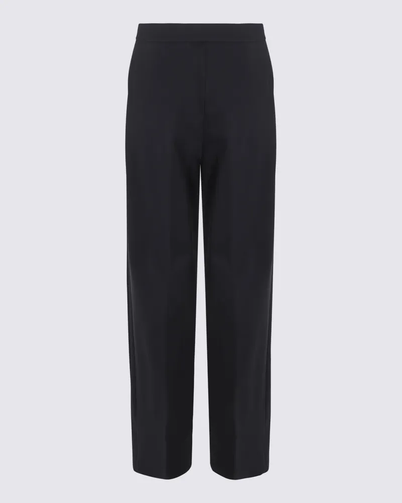Max Mara Women Trousers Blue _co Ea Black