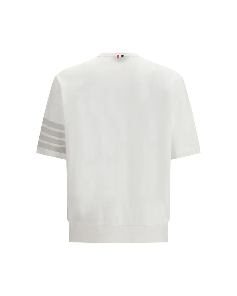 Thom Browne Men's White Cotton Sportswear Clothing White