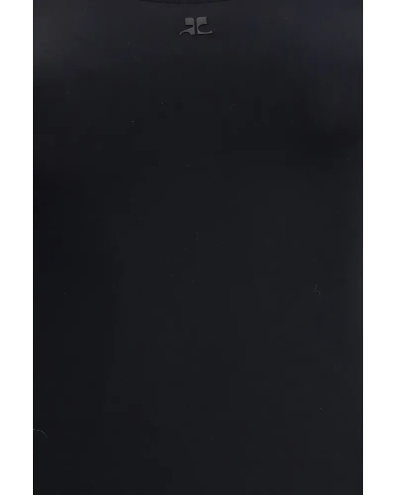 Courrèges Cut-Out One-Piece Swimsuit — Black Black