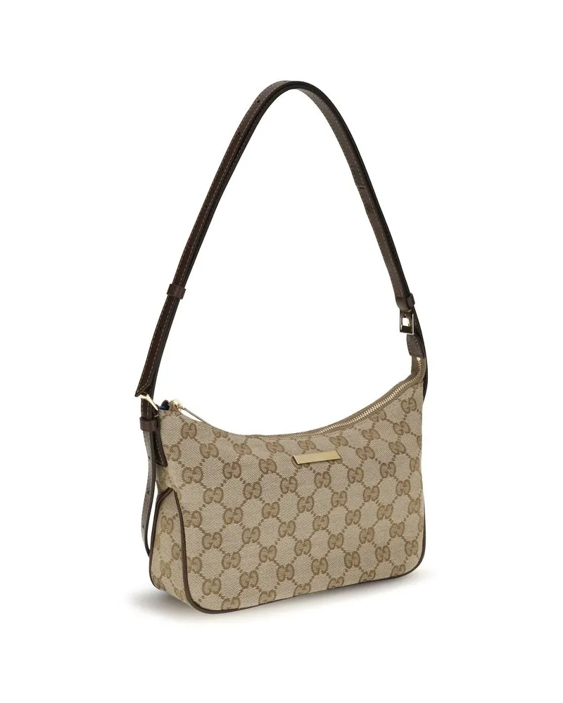 Gucci Women's Beige Polyester Shoulder Bag Beige