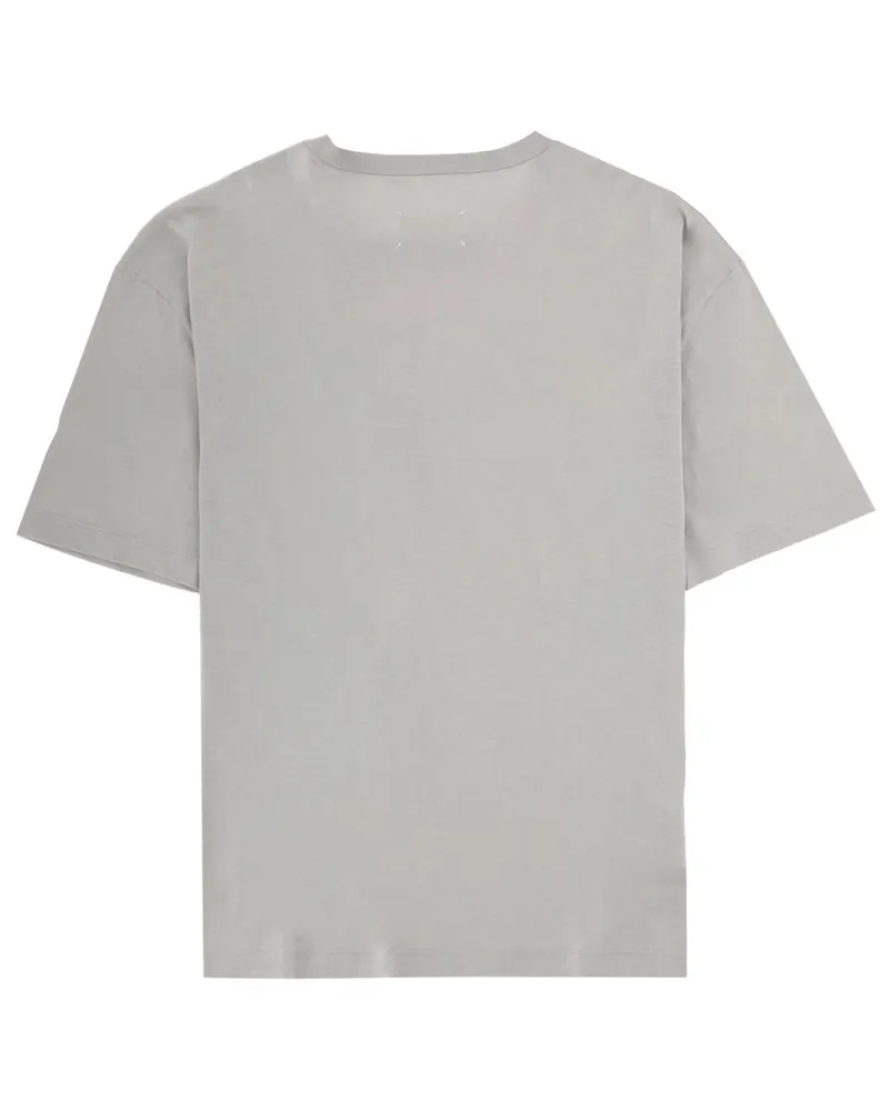 Maison Margiela Printed Cotton T-Shirt — Gray Gray