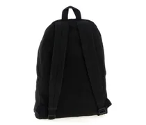 Men's Black Cotton Backpack