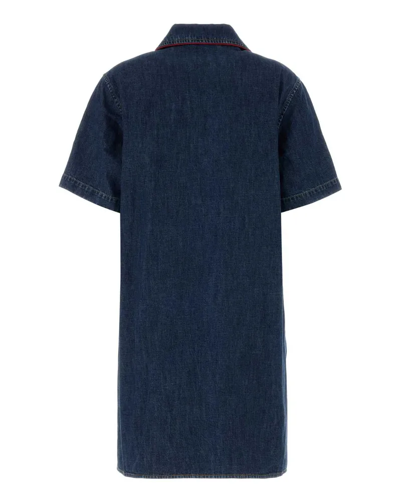 Valentino Garavani Women's Denim Dress Denimscuro Exterior: Cotton Abiti Navy