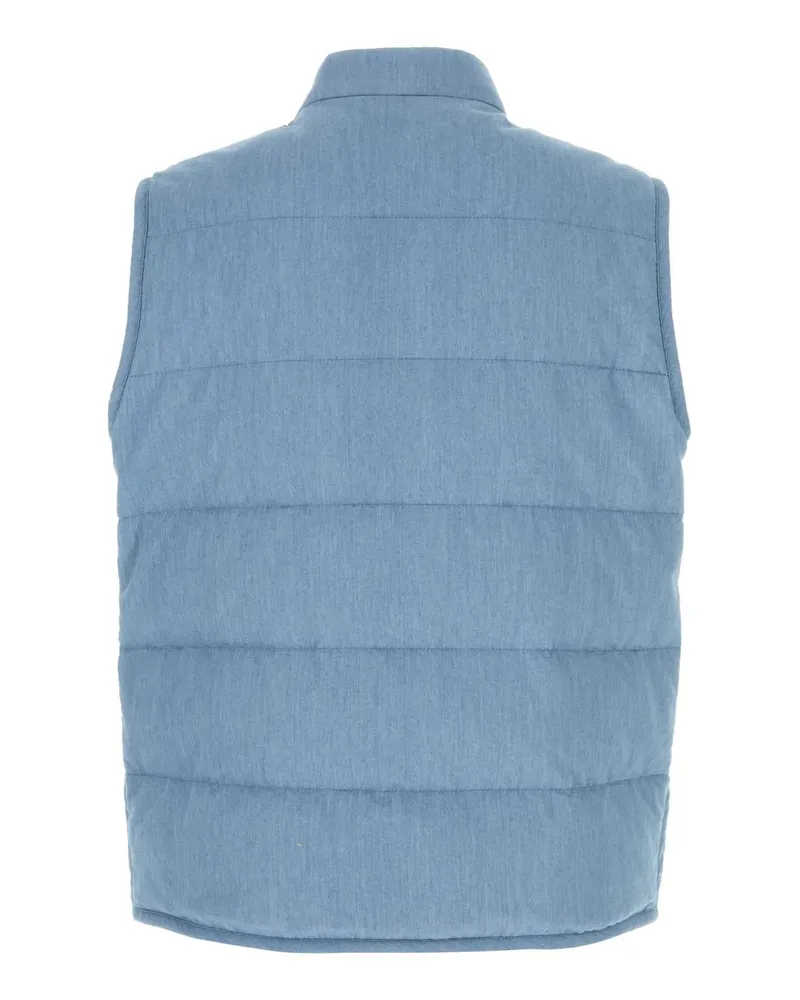 Moncler Men's Light Blue Cotton Heceta Down Jacket 757 Giubbini Blue