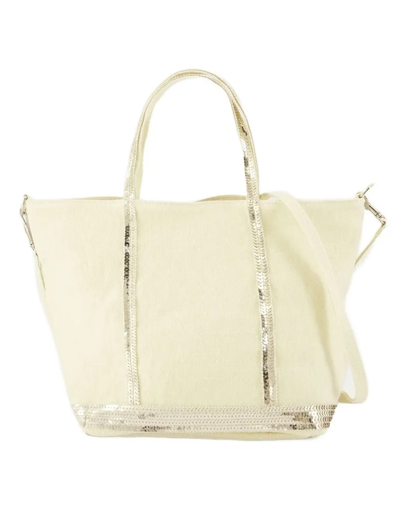 Vanessa Bruno Women's Shopping Bag S -  Linen Yellow Totes-Shopping-Bags Yellow