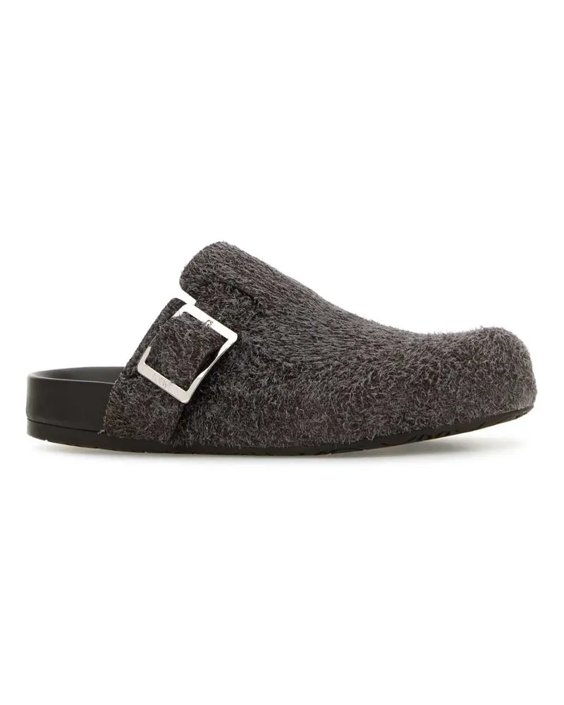 Loewe M816v29x12 Darkbrown Slippers Flat Shoes Gray