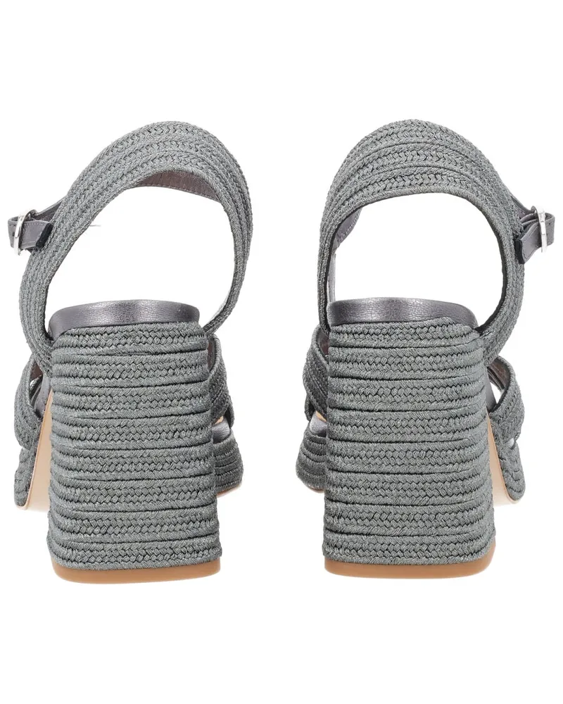 Castañer Valley Sandals — Silver Silver