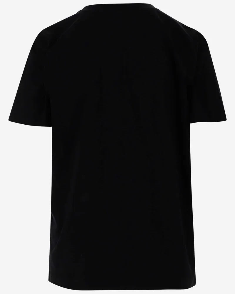 Patou Women Cotton T-Shirt With Logo Black T-Shirts & Jerseys Black