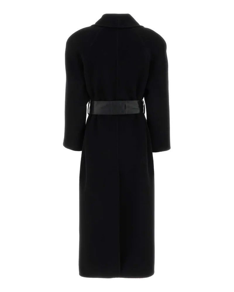 Valentino Garavani Wool-Blend with Bow Waist Coat — Black Black