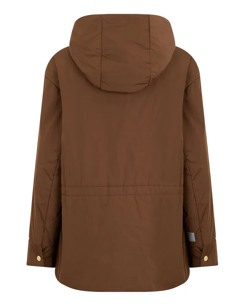 Max Mara Women's Padded Jacket Dark Honey Polyester Trench & Raincoats Brown